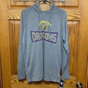 Johnston Dragons High School Gray Long Sleeve Hoodie